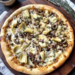 Asiago Shiitake Mushroom Artichoke Pizza