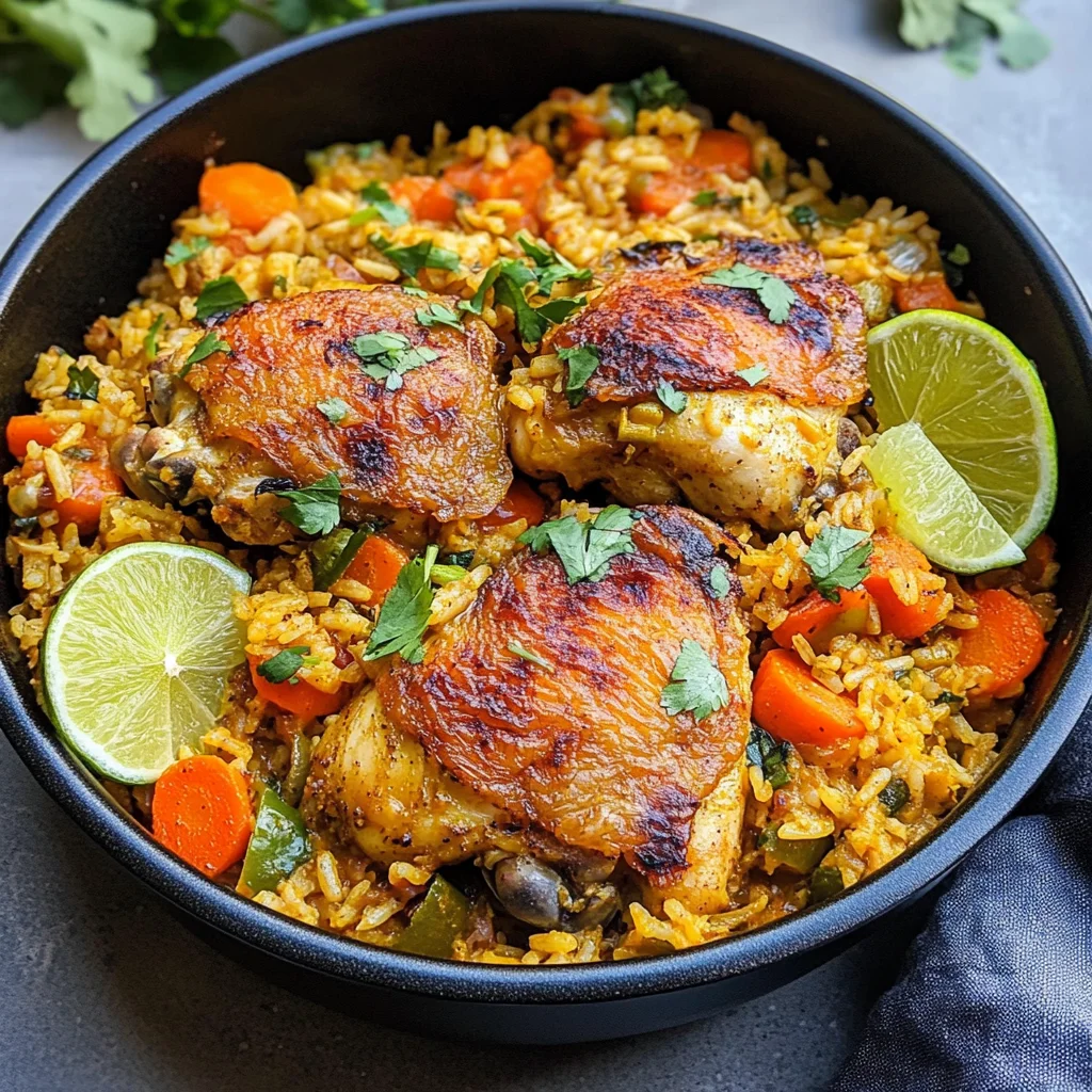One Pot Curry Chicken and Rice