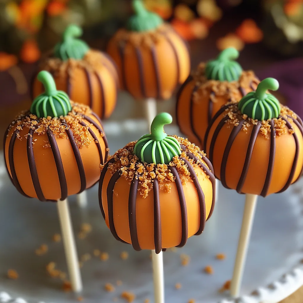 Pumpkin Patch Cake Pops