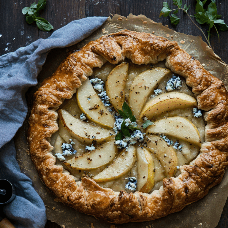 Pear and Blue Cheese Galette