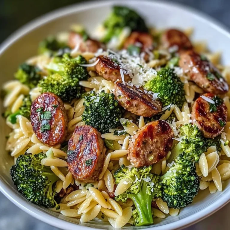 Chicken Sausage Broccoli Orzo