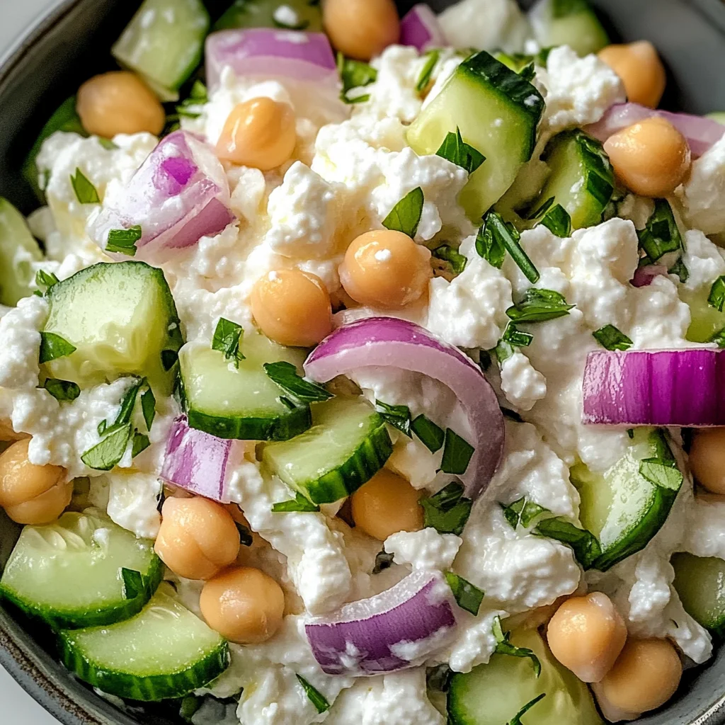 Cottage Cheese and Chickpea Salad: A Refreshing and Protein-Packed Delight