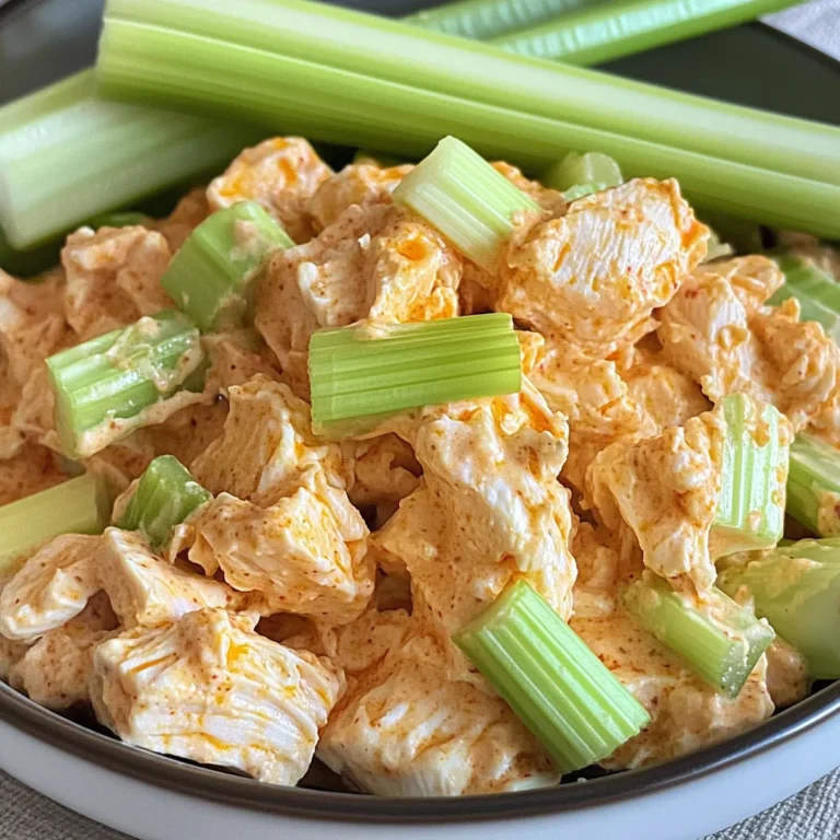 High Protein Buffalo Chicken Salad (Healthy, Easy)